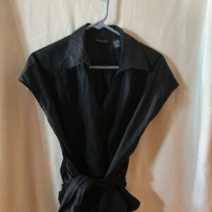 New York & Company Black Collared blouse